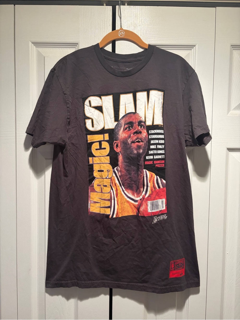 Mitchell & Ness Black Graphic 'Slam' Magic Johnson Tee Size M